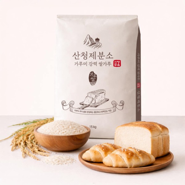 [산청제분소] 가루미 강력 쌀가루 15kg, 1개